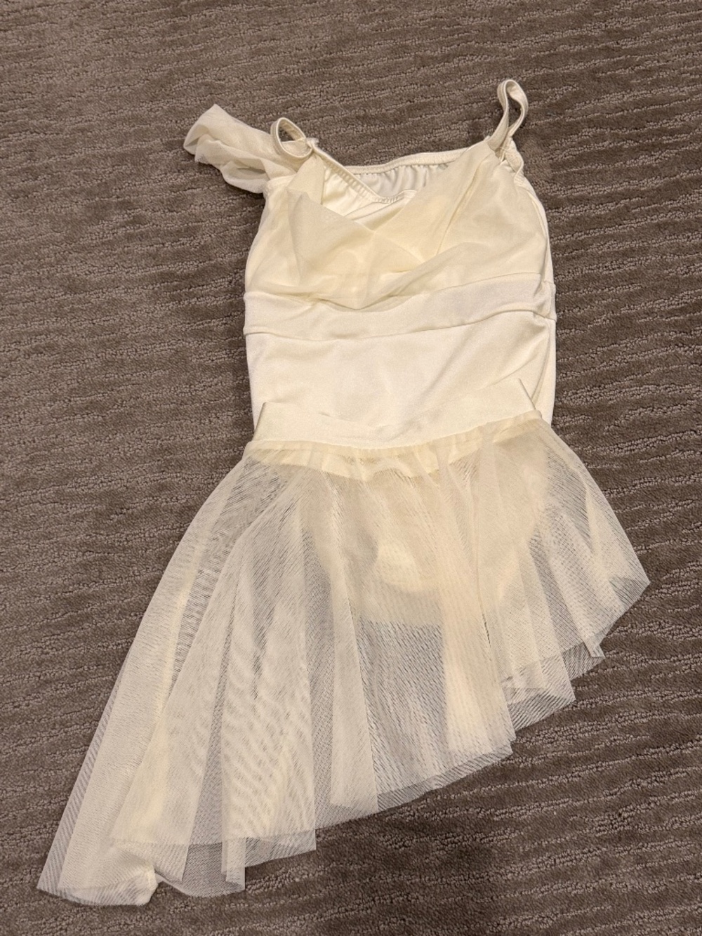Kelle White Dance Costume Wildflower Leotard with matching skirt